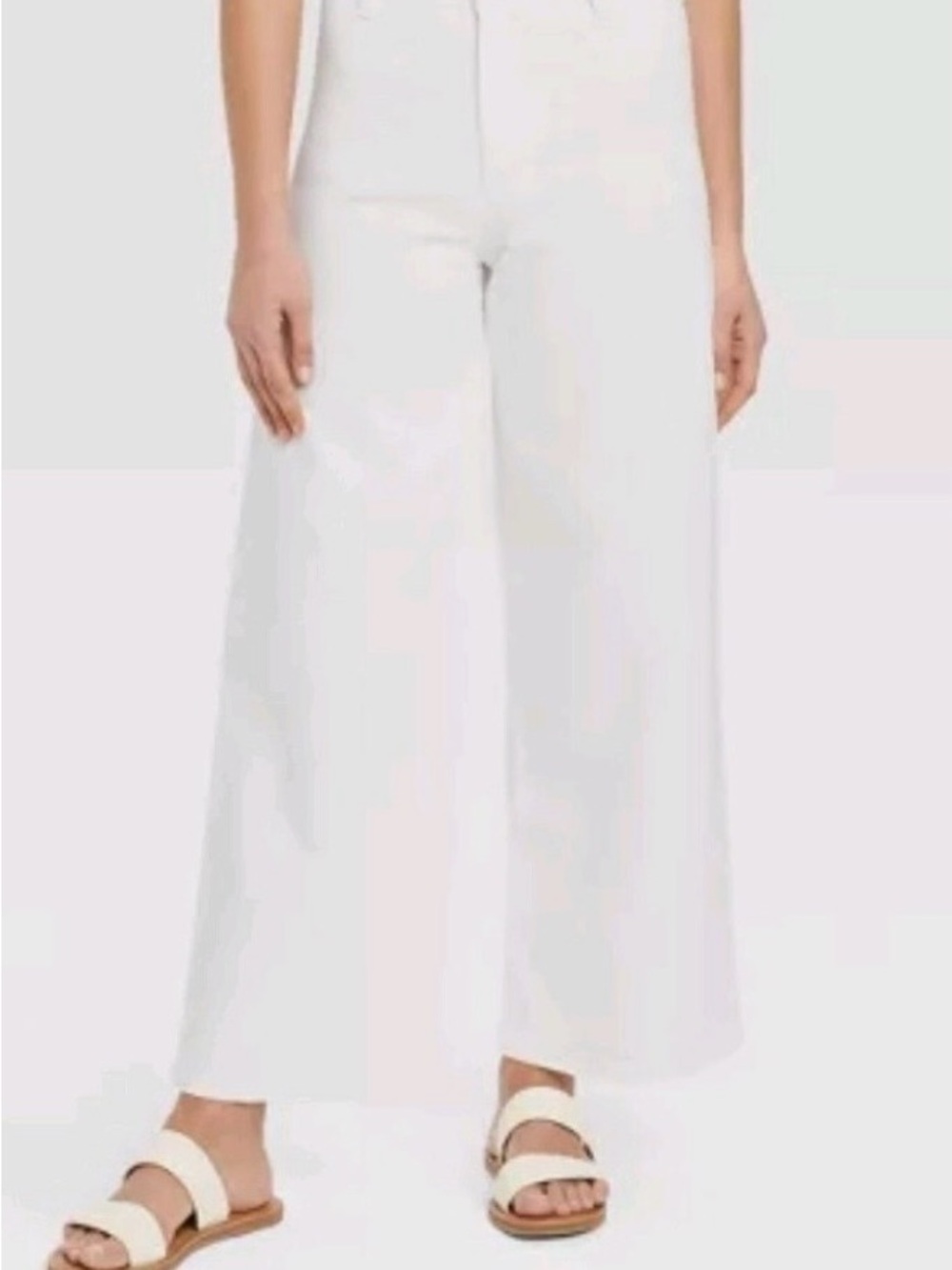 Universal Thread White Wide-Leg Bootcut Jeans